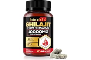 OBNOSWLPJMN Shilajit Capsules Shilajit Resin Original Himalayan Shilajit with Ashwagandha 85 Trace Minerals, 40% Fulvic Acid Golden Shilajit Rich in Fulvic & Humic Acid, Minerals Shilajit Gummies 60 Capsules