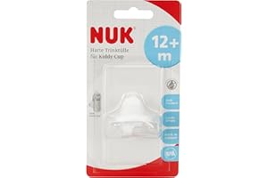 MAPA NUK 10255311 Hard Drinking Spout for Kiddy Cup, Bite-Resistant, Smooth and Leak-Proof, from 12 Months, BPA White