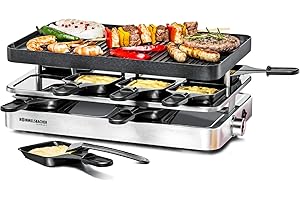 ROMMELSBACHER JUEGO DE RACLETTE 1200W 8 SARTENES RC 1400