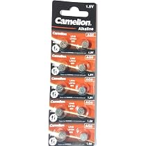 Piles Bouton Alcalines AG5 LR754 - Lot De 10 - Haute Performance, Longue Durée, étanches - Pour Montres, Calculatrices, Petits Appareils électroniques
