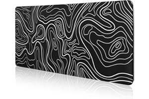 DAWNTREES 100x40cm Mouse Pad,Large Gaming Mouse pad, Extended Contour Mouse Mat for Home and Office, Laptop Keyboard Mat with Non-Slip Rubber Base, Stitched Edges