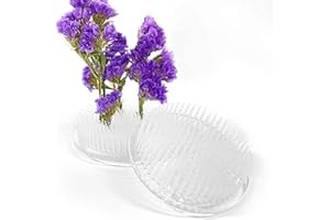 ‎ALLADAGA alladaga 2 Stücke Blumensteckiggel Blume Frosch Klar Kunststoff Rund Blume Halterung für Arrangements, Größe 7 cm