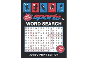 Wild About Sports Word Search Book: Jumbo-Print Edition: 50 Extra-Large Print Puzzles for Adults and Seniors with Low Vision