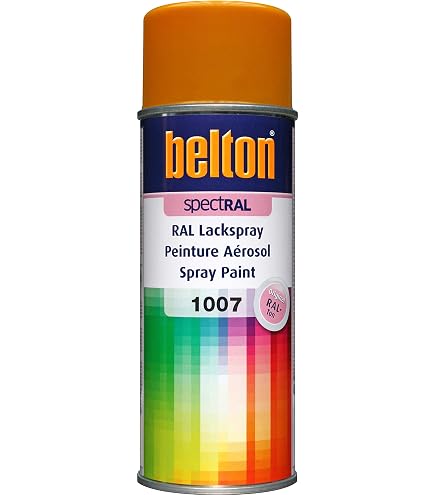 TRISTARcolor Spraydose RAL 1007 Chr.gelb – 400 Ml, Glänzend, Schnelltrocknend Für Profi- & Hobby-Lackierungen