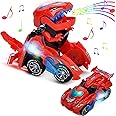 wgde toy LED Dinosaur Cars 2 in 1 Transformer Electric Toys - Best Gifts