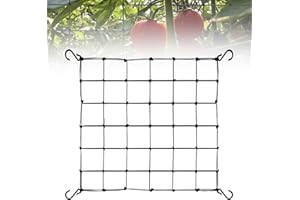 Lithyc Scrog Netz Pflanzennetz Grow Netz 60x60-Wachstumszelt Gitternetz-Spaliernetz FüR Growzelt-Wird Als StüTznetz FüR GemüSe-,Obst-Und Blumenpflanzen Verwendet （Kann auf 90 * 90cm gedehnt Werden