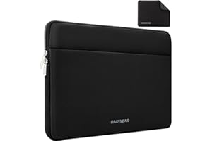 RAINYEAR MAKE LIFE EASIER RAINYEAR Funda para Portátil de 13 Pulgadas para Macbook Air 2025-2022 de 13,6 Pulgadas M4 M3 M2, Funda Simple para Macbook Pro M4 M3 M2 M1 de 14 Pulgadas, Negro