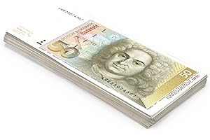 SCRATCH LOVER Scratch Cash Marchi 100 x DM 50 Soldi per Giocare (Dimensioni Reali)