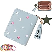 Punto Unicorno Arcobaleno Portafoglio Da Donna in Pelle con Cerniera Portamonete Ragazza Portafogli per Telefono