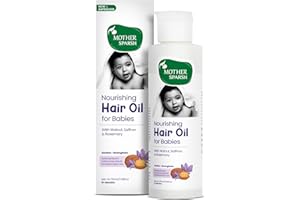 Mother Sparsh Ayurvedic Baby Hair Oil with 21 Herbs & Oils for Babys Tender Scalp & Hair, 100 ML