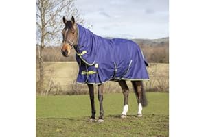Asker 300g Horse Combo Neck Pony/Horse Turnout Rug - Navy Blue