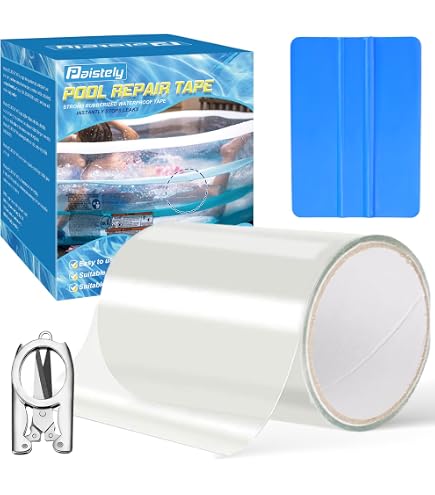 STVST Kit de Réparation Piscine en TPU Auto-Adhésifs, Patch étanche sous l'eau, Kit Reparation STVST Kit de Réparation Piscine en TPU Auto-Adhésifs, Patch étanche sous l'eau, Kit Reparation