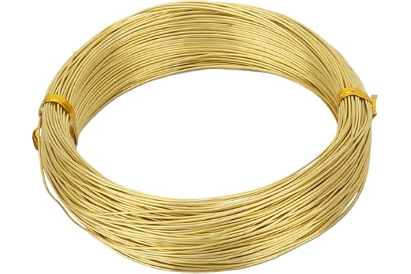 ZDLSDL mässingstråd, mässingstråd Ø 0,8 mm, mässingstråd diameter Ø 0,8 mm, längd 50 m