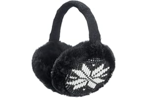 Sudawave Cache-oreilles unisexe chaud cache-oreilles en tricot hommes cache-oreilles hiver femmes en molleton