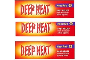 3 X Deep Heat Chaleur Frottement 100g (300g TOTAL)