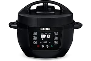 Instant Pot Multicooker, 3.8L 7-in-1 Pentola a Pressione, Vaporiera, Scaldavivande in Acciaio Inossidabile Spazzolato, Adatta a Cucinare Riso, Zuppa, Verdura e Yogurt a Cottura Lenta, Nero