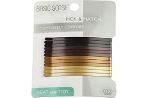 Basic Sense Jumbo Metal Hair Pins Sturdy Strong Bobby Slides Clips For Thick Hairpins for Unisex a pack of 12pcs