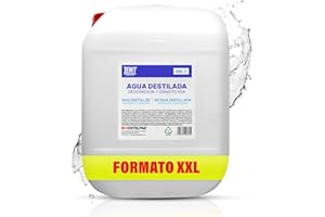 Hostelpak | Agua destilada Desionizada y osmotizada | Plancha, CPAP, Tattoo, Máquinas de esterilización (20L)