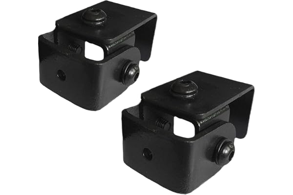 Speaker Wall Mount Stand - Bracket 2 Nos for 5 mm & 6.35mm ( inch) Thread Hole/Keyhole Speakers Universal Speaker Stand (Materiel : Metal/Color : Black) (1)