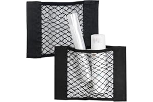 HLIWS 2 Pezzi Rete Bagagliaio per Auto,Rete Portaoggetti Auto Bagagliaio,Storage Net Organizers con Adesivi,per Universale per SUV, Truck di Auto(16.5 * 23CM)