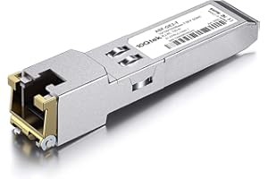 10Gtek® para Mikrotik S-RJ01 1G SFP RJ45, 1000Base-T SFP Módulo Transceiver de Cobre, Conector RJ45, 100-Metros