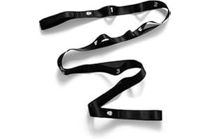 Gymreapers Stretching Strap for Physical Therapy Non-Elastic Stretch Band 10 Loop Neoprene Stretch Strap for Yoga Pilates Exercise Men & Women