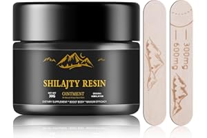 CREZATY Himalayan Shilajit Resin-100% Gold Grade 30g | Rich in Ful-vic & Hu-mic A-CID and Mi-nerals (Gold)