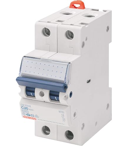 Interruttore Magnetotermico Aigostar 1P+N 16A 230V – Modulo Per Barra DIN, 1 Modulo