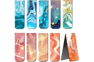 NOCHME Lot de 10 marque-pages magnétiques pour homme et femme - Marqueurs de page magnétiques pour adultes, filles, garçons