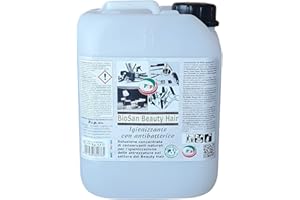 PIP PRODOTTI INNOVATIVI PROFESSIONALI PIP Igienizzante Attrezzi Estetica BioSan Beauty Hair, Antibatterico per Attrezzi per Parucchieri ed Estetiste, No Risciacquo, No Alcolico, a norma HACCP, Naturale, Concentrato pari a 150 LT. P.Uso