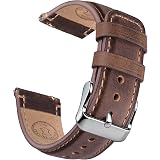 Wristitani Leather Watch Strap for Smartwatches and Universal, 18-24mm | Quick Release Vintage Leather Replacement Strap, Fits 18/19/20/21/22/24 Lugs,for Men: 