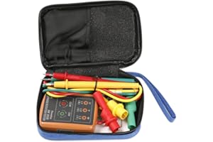 ATOPLEE 3 Secuencia de Fase Presencia rotación Tester Indicador Detector Meter con LED y el zumbador 60V ~ 600V (3 Fase AC)