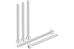 DTGN M3-0,5x45 Bulloni per Viti a Testa Esagonale - 50 Pezzi - Buoni per Bici da Strada, Bici da Montagna, Auto,- Viti Metriche a Testa Esagonale in Acciaio Inossidabile 304 - Argento