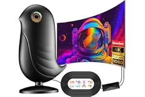 KEMOWI Indoor TV Aerial 380 Miles Long Range Reception, Freeview Digital TV Antenna with Amplifier Signal Booster, Support 4K/ 1080P /Full Local Channels -16.4Ft Coax Cable