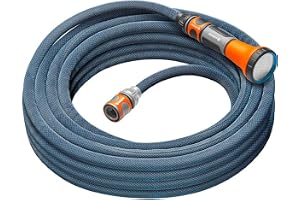 Gardena Liano Xtreme 1/2 tum, 15 m sats: Extremt robust trädgårdsslang av textilmaterial, för vattenkranar inomhus, med PVC-innerslang, låg vikt, väderbeständig (18465-20)