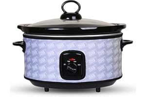 HOTPLATE MADE SAFER Made Safer - Portable Slow Cooker, Electric Cooker for Overnight Cooking, Versatile and Dependable Slow Cookers, Lightweight Electric Cooking Appliances, Removable Pot, 6.5L