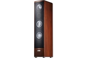 Canton Ergo 690 DC 3-Wege Bassreflex-Standlautsprecher (170/320 Watt, Bi-Wiring-/Bi-Amping-Anschlussfeld) Kirsch (Stück)