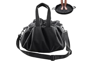 QIUPFGUT Borse per Attrezzatura da Nuoto,Borsa portaoggetti per Il Surf da Spiaggia, Tasca con Coulisse in Poliestere, Custodia impermeabile per muta, Tappetino per spogliatoi e Borsa Impermeabile