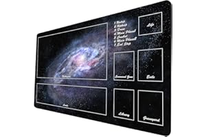 DYETEE Brettspiel TCG Spielmatte – Sternenhimmel MTG Spielmatte – auch ideal als Mauspad 314 mit Zonen