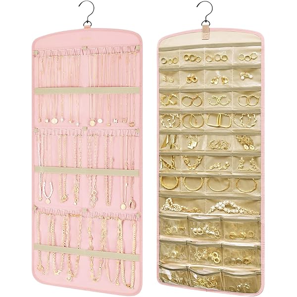 Organizer Portagioie BAGSMART Appendibile - Doppia Faccia Per Collane E Orecchini - Foto 6