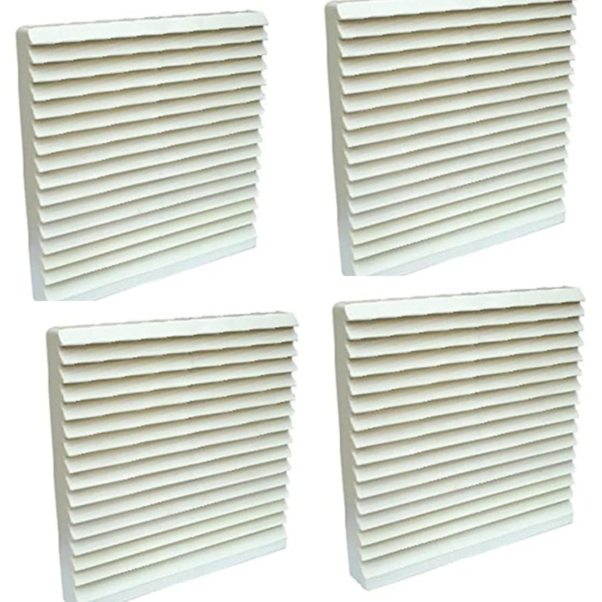 Lighting Hub 124mm Dust Filter PC 120mm Fan Grill Filter,PC Fan Cover Mesh with Screws,Dust Proof Desktop Computer Fan Grills Plastic Washable Fan Shield Filter Mesh Black PACK (4)