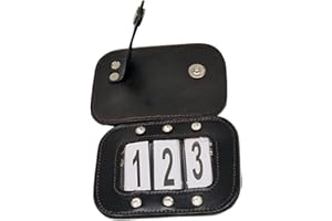 Tysons Breeches Head Numbers Leather Rhinestone Glitter Tournament Numbers Brown Black + Patent (Smooth Leather Brown)