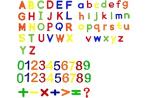 GETFACAI 79 PCS Magnetic Letters, Magnetic Letters and Numbers for Children, Magnetic Alphabet Letters, Magnetic Numbers, Colorful Alphabet Magnets, Spelling and Counting Educational Tools for Kids