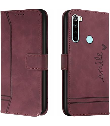 Leder-Hülle Für Xiaomi Redmi Note 8 2021 – Klappcase Mit Standfunktion & Kartenfächern In Braun