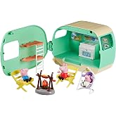 Peppa Pig &Uuml;&ccedil; K&uuml;&ccedil;&uuml;k Domuzcuk Karavan Oyun Seti, 3 Fig&uuml;rl&uuml;, Evie Dahil, 3 Yaş ve &Uuml;zeri Kız ve Erkek &Ccedil;ocuklar i&ccedil;in Okul &Ouml;ncesi O