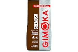 Gimoka - Cremoso, włoskie ziarna kawy espresso, średnia palona - 1 kg (Cremoso)