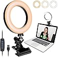 DEVICE OF URBAN INFOTECH 6 inches LED Ring Light |Ring Light for Phone Camera Reels Meeting YouTube Shooting Makeup | 3 Colour Modes | 10 Brightness Level | Clip On Light