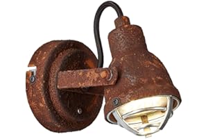 BRILLIANT lampe Bente spot mural couleur rouille 1x PAR51, GU10, 4W, adapté aux lampes à réflecteur (non incluses) | Échelle A ++ à E | Tête pivotante