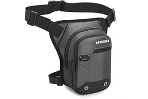 Faneam Borsa da Gamba Moto Impermeabile Marsupio Sportivo Borsa da Gamba Tattica Multifunzionale Marsupio Cosciale Uomo Donna per Ciclismo Escursionismo Campeggio Arrampicata