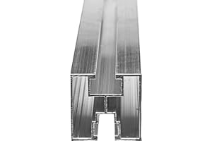 Gal Industrial Alu Solarprofil 40x40 mm Typ S | Solarschiene Montageprofil Nut 8 & Nut 10 | Photovoltaik Montageschiene PV-Anlage Aluminiumprofil 50 cm